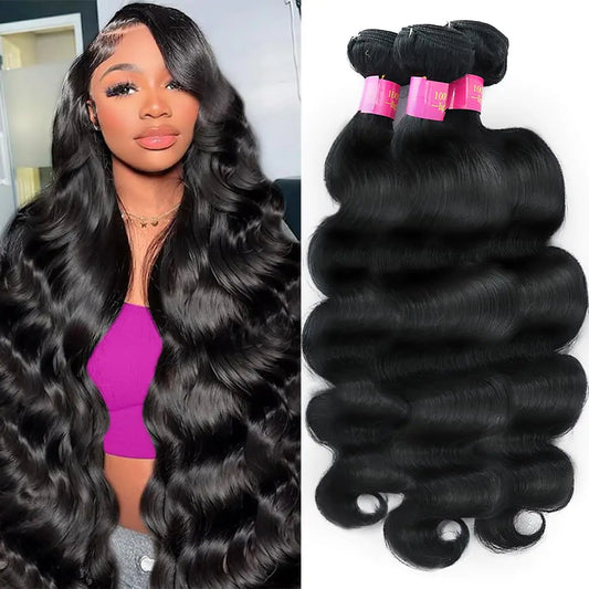 22 24 26 Inch Bundles Human Hair 14A Raw Hair Bundles 100% Unprocessed Bundles Human Hair Body Wave